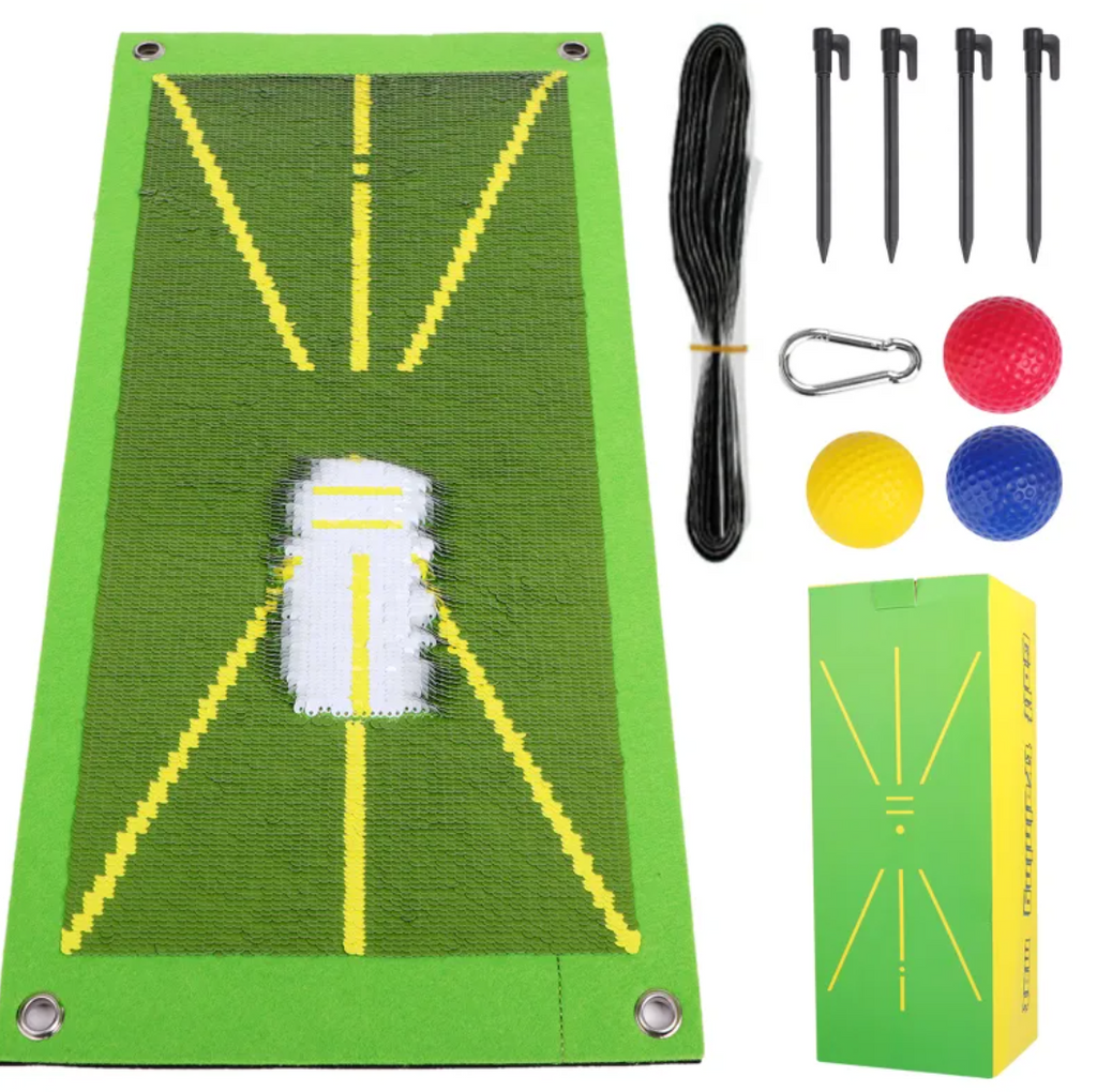 The Golf Bloom Swing Path Trainer Mat