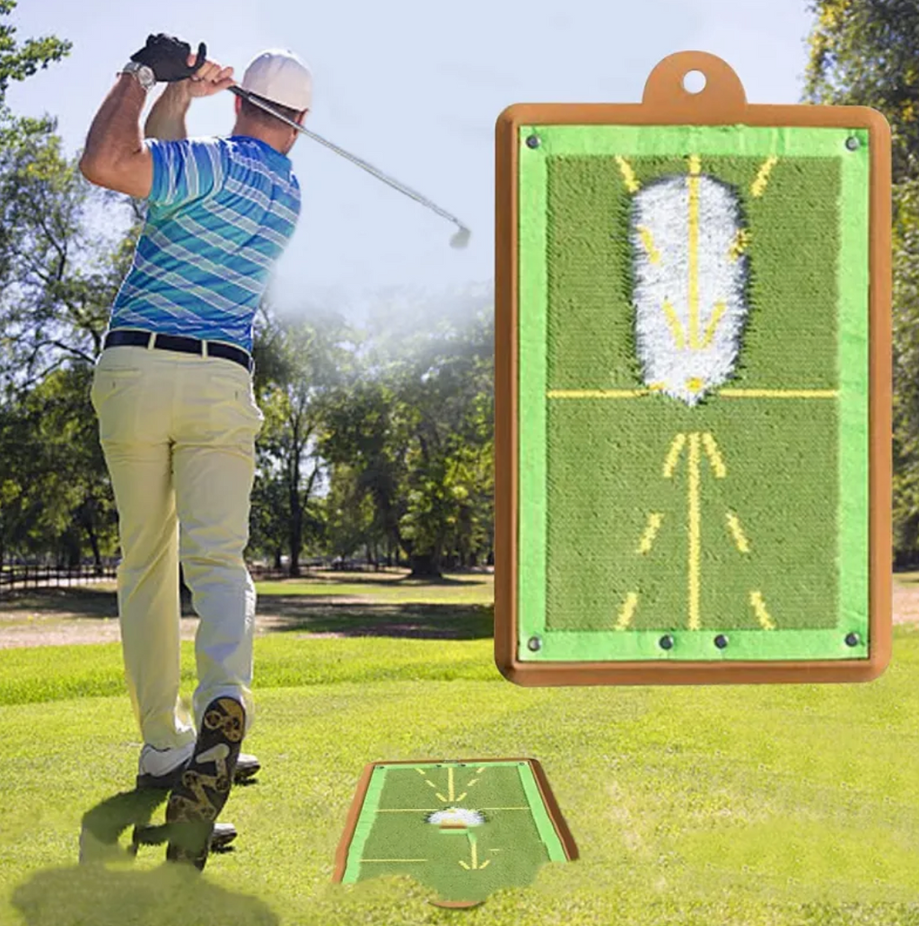 The Golf Bloom Swing Path Trainer Mat